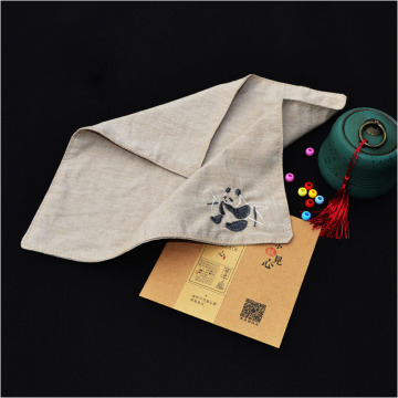 Animal Embroidery Handkerchiefs Women and Men Hanky