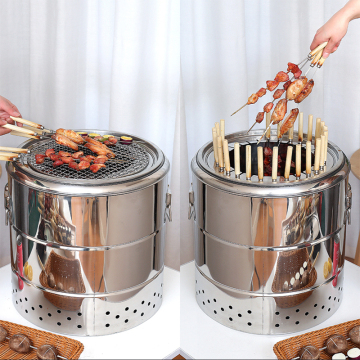 All-Round Heating Grill Chicken Machine: Oil and Carbon Separation Griller, Lightweight Design