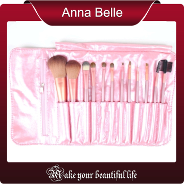 12pcs Pro 2013 best seller makeup brush sets synthetic hair goat hair wool pony hair