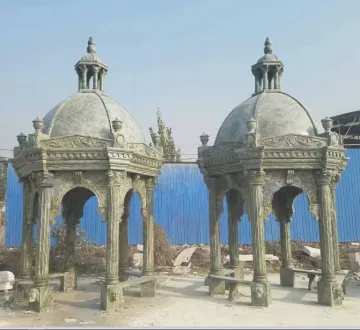 New Design Large Green Marble Gazebo For Sale