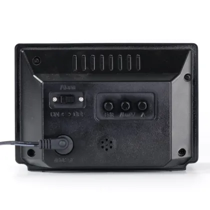 Red TV Alarm Table Clock