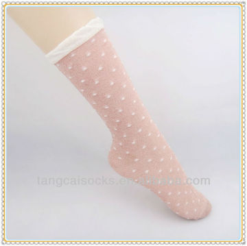 luxury women 84N double cylinder jacquard lace socks