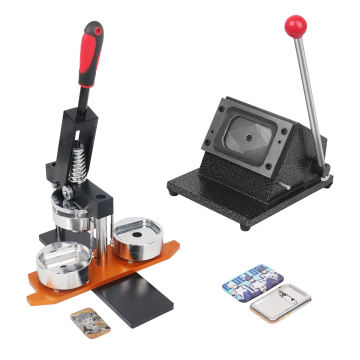44*70mmバッジマシン：ブリキ機器と紙カッター消耗品を備えた長方形のBUP製造機