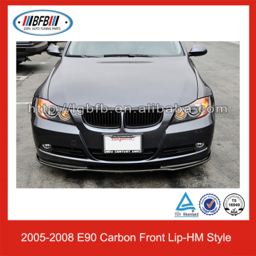 For BMW E90 3-Series Carbon Fiber Front Lip HM Style Front Bumper Lip