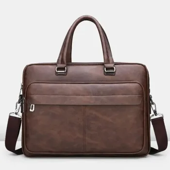Wholesale High-Quality Leather Briefcases and Tote Bags for Men: Stylish Laptop Handbags and Suitcases for Office Use