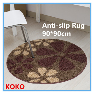 colorful round non slip rugs with latex backing
