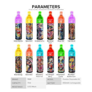 Wholesale R&M Paradise 10000 Puffs Disposable Device