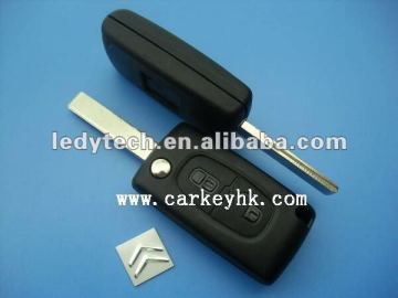 Top quality,Citroen 407 2 buttons flip key,remote car key