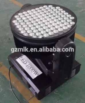 Moving head design LED quality sky lighting RGBW outdoor washing light 1000w