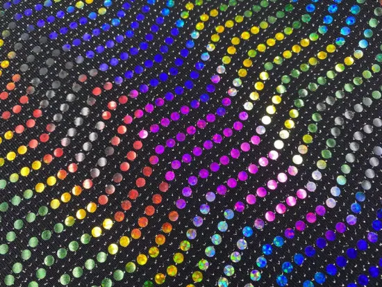 New style Metallic Spangle Knit Sequin Fabric