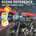 Motorcycle Custom Two-color Square Turn Signal Light