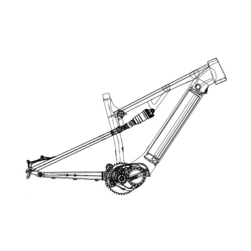 Aluminium ALLIAM SUSPENSION FULLE Cadre EMTB pour Bafang