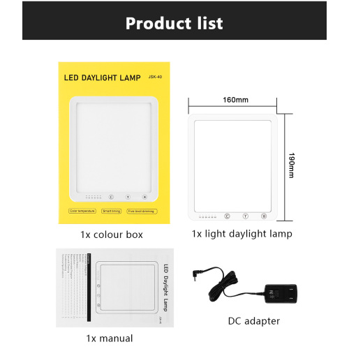 JSKPAD nouvelle lampe de luminothérapie triste 10000 Lux