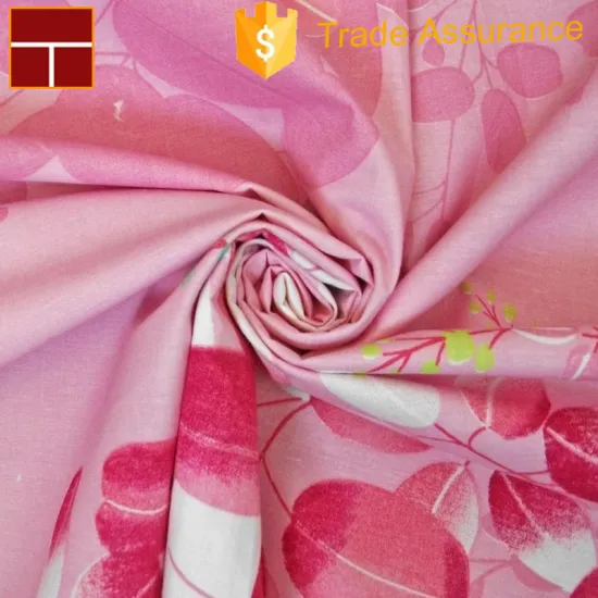 printed tc softtextile bed sheet fabric wholesale