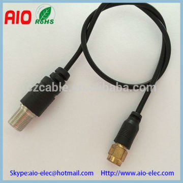 Straight SMA male to Straight F female RF coaxial extended adaptor cable for CCTV ,RG174,RG316