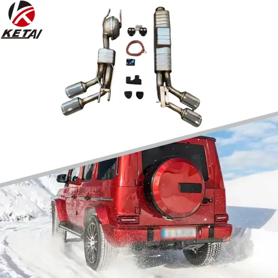 Stainless Steel Active Sound Exhaust System for BENZ W463 G350D G400D 2019-2022