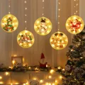 Encantadoras luces de hadas LED con diseños de Santa y alces