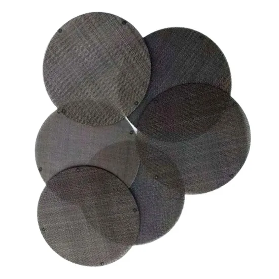 Stainless Steel Black Metal Wire Mesh Disc for Melt Extruder and Filter