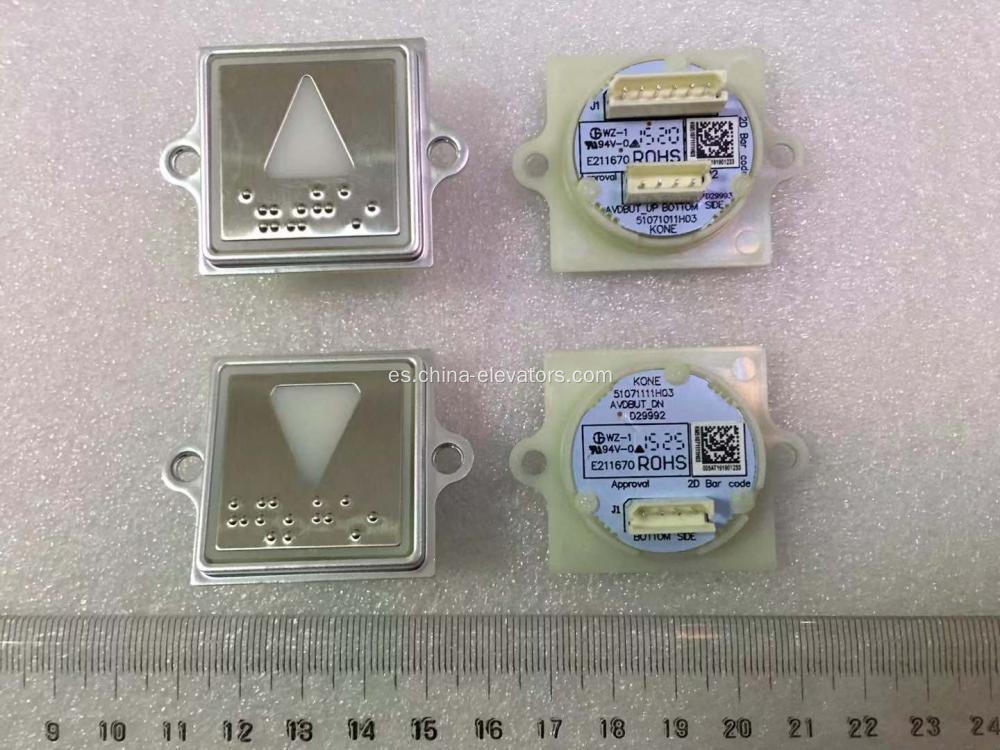 Botones pulsadores cuadrados KM51071111H03 KDS300 para ascensores KONE