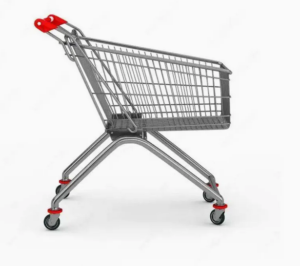 Metal Mesh Wire European Style Shopping Cart