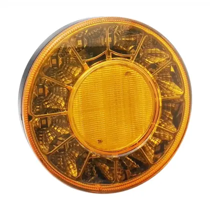 New Round Amber Bus Truck Tail Indicator Lights