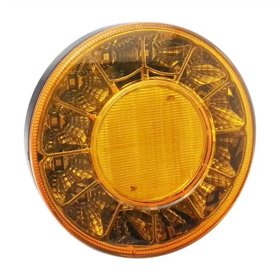 New Round Amber Bus Truck Tail Indicator Lights