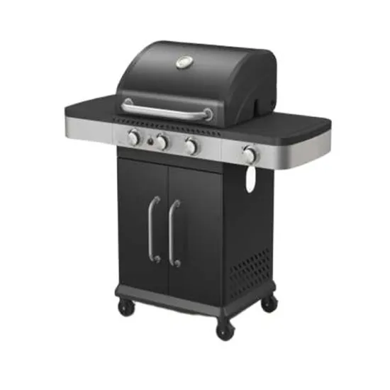 Outdoor Garden Bbq Charcoal Grill PE Wheel Natural Gas Heavy Stainless Steel Grill