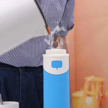 Thermos Water Bottle Silicone Kids Insulated Water Bottle