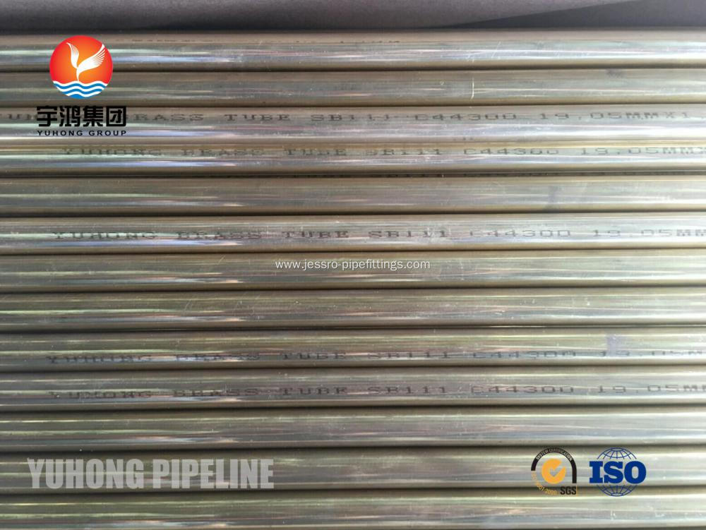 Seamless Brass Tube ASTM B111 C44300 19.05 x 1.65 M/W x 4877