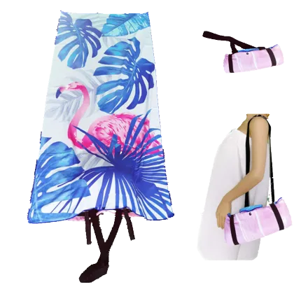 Custom Quick-drying Microfiber Waffle Print Beach Towel