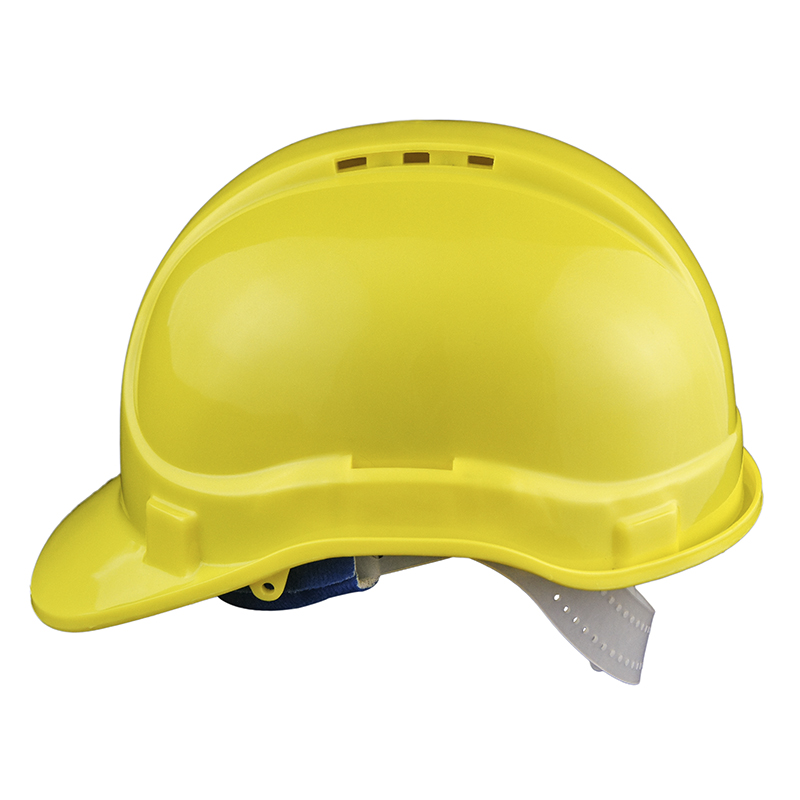 casco de seguridad de trabajo de construcción con respiraderos