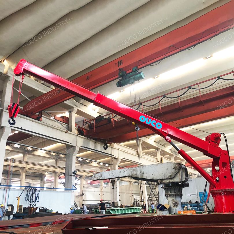 1 5t6m telescopic marine crane