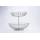 2 tiers detachable steel fruit basket bowl