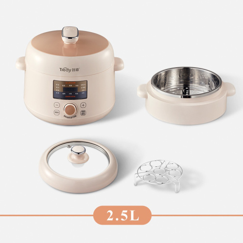 2.5L dual-hat cooker good quality kitchen electric multi pressure cooker Hot pot Steamer pink