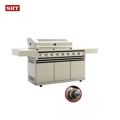 Commercial Luxurious Outdoor 8 Burners Gas Barbecue Grill with Stove
