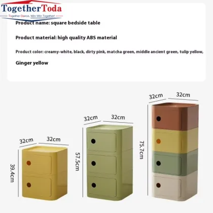 Durable Creative Home Use Storage Shelf Plastic Cabinet