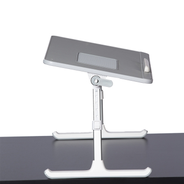Newest Design Eisdir BT2 PU Leather Laptop Bed Tray Desk: Ergonomic Folding Stand Table