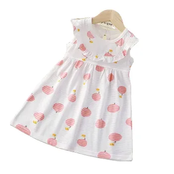 Wholesale Cute Summer Style Princess Dresses: ODM Supply Cotton Casual Short Sleeve Knee-Length