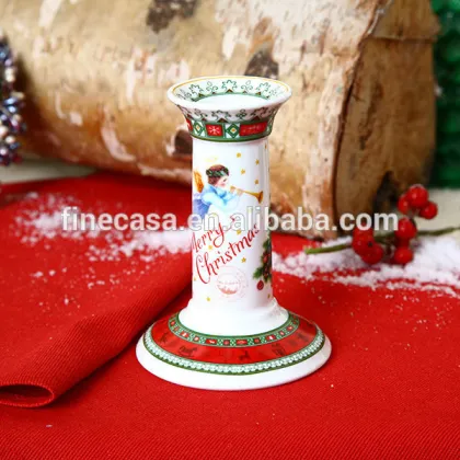 Ceramic Christmas Candle Holders