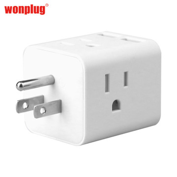US Standard Power Strip - 4 πρίζες με 2 θύρες USB, 15Α 110V