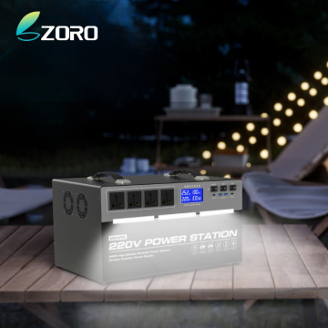 Zoro 2000W 3840Wh 대용량 야외 비상 휴대용 발전소