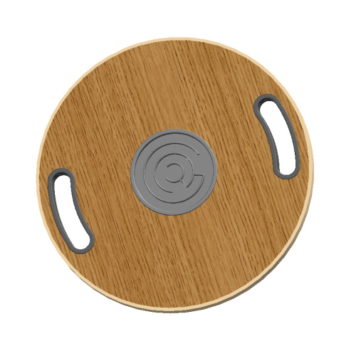 Exercise Wooden Wobble Round Balance Board with handle