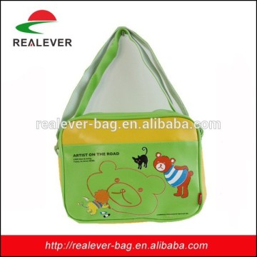 BH1304 waterproof handle green color shoulder bag with printing