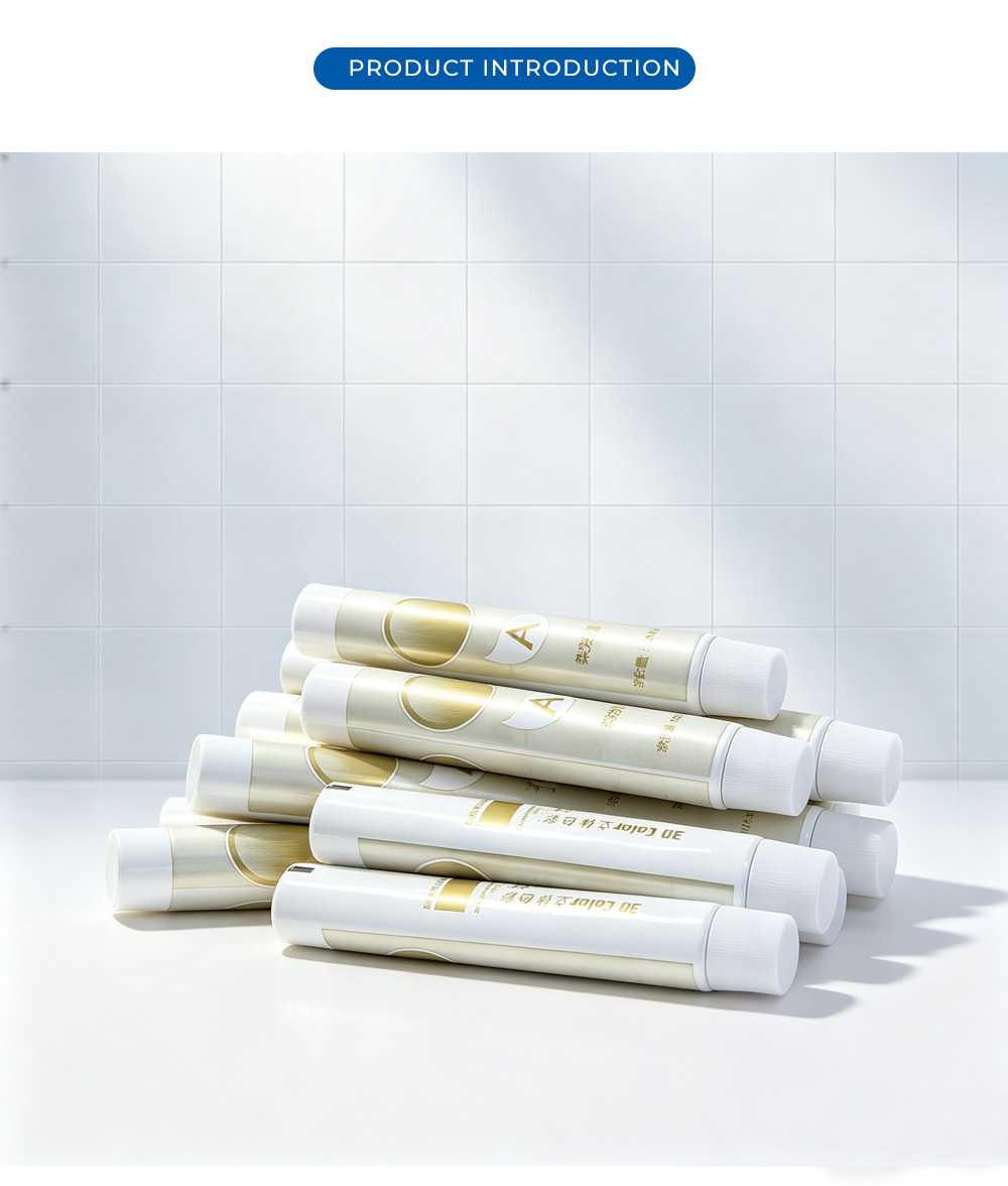 Gold Foil Printed Aluminum Hair Dye Tubes X
