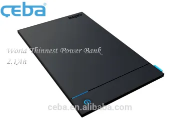 CEBA Shenzhen Manufacturer Newest and world Thinnest Portable charger 5000mAh 5 v