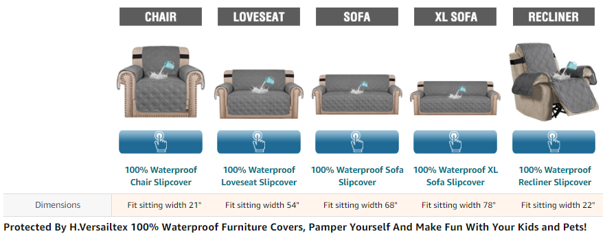 Different Style Waterproof Sofa Cover