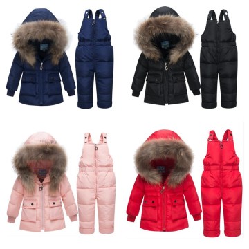 2019 New Baby Winter Snowsuits Kids Down Jacket Set Baby & Toddler Winter Thickening Set Short Boys And Girls Down Jacket