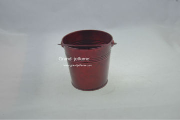 homeware red antique candle holder with handle