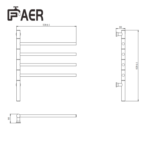 Towel Warmer Heater 4 Wall Mounted Electric Towel Drying Racks Supplier