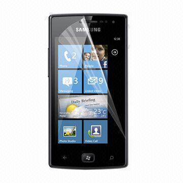 Anti-bacterial/-scratch Screen Guard for Samsung Exhibit II 4G, Made of Three Layers, SGS Certified